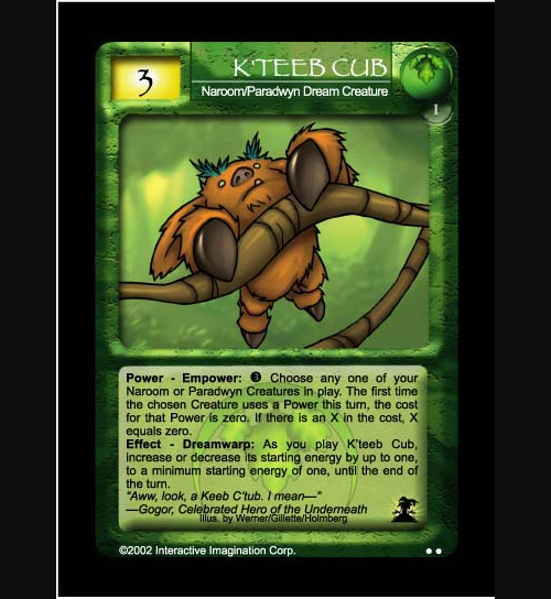 Kteeb Cub - Naroom - Foil